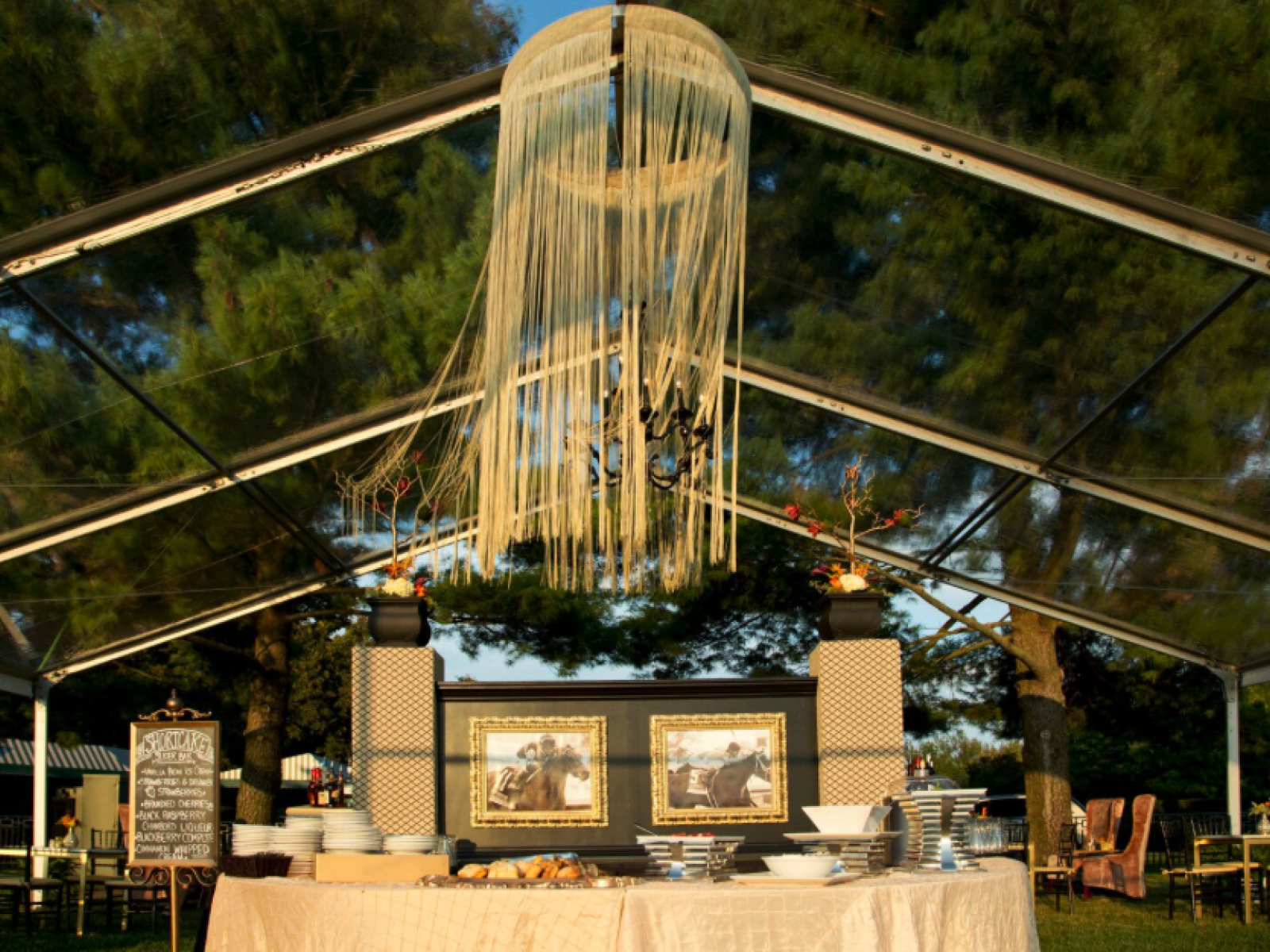Tent on Keenland Club lawn